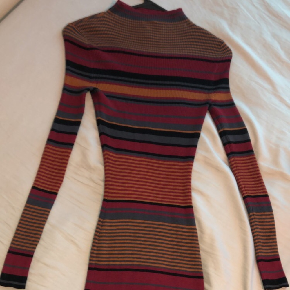 Striped midi dress